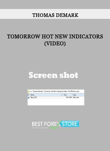 Tomorrow Hot New Indicators (Video) by Thomas Demark of https://crabaca.store/