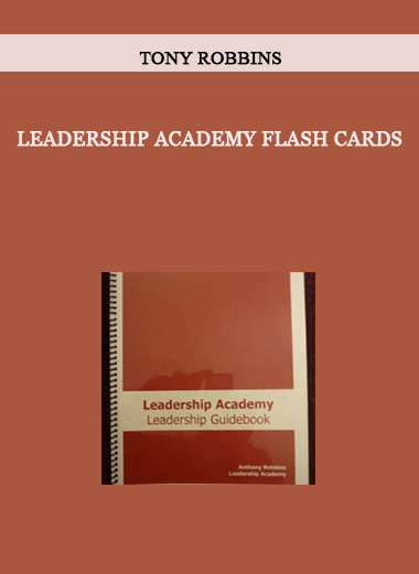 Tony Robbins – Leadership Academy Flash Cards of https://crabaca.store/