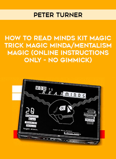 How To Read Minds KIT by Peter Turner MAGIC TRICK magic minda/mentalism magic (online Instructions only - NO Gimmick) of https://crabaca.store/