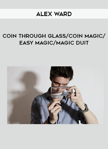 Coin Through Glass by Alex Ward/coin magic/easy magic/magic duit of https://crabaca.store/