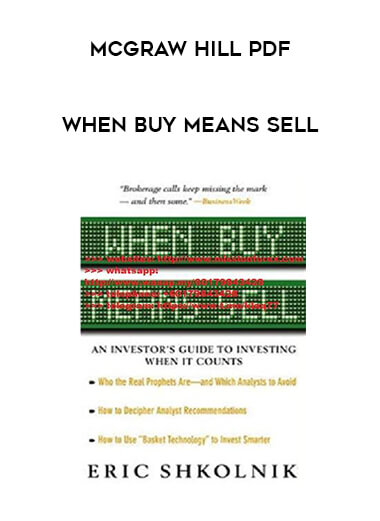 When Buy Means Sell - Mcgraw Hill PDF of https://crabaca.store/