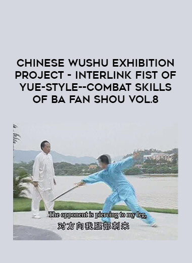 Chinese Wushu Exhibition Project - Interlink Fist of Yue-style--Combat Skills of Ba Fan Shou Vol.8 of https://crabaca.store/