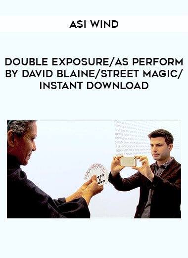 Double Exposure by Asi Wind / as perform by david blaine /street magic/instant download of https://crabaca.store/