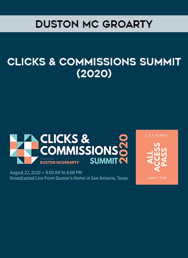 Clicks & Commissions Summit (2020) by Duston Mc Groarty of https://crabaca.store/