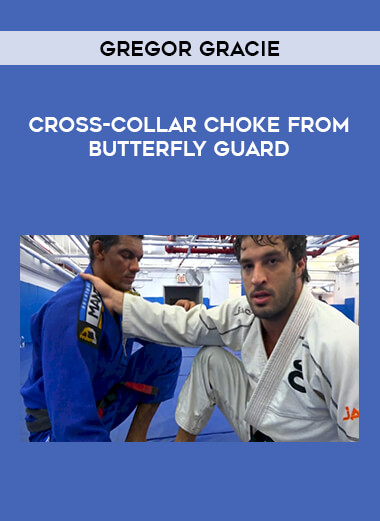 Cross-Collar Choke From Butterfly Guard by Gregor Gracie of https://crabaca.store/