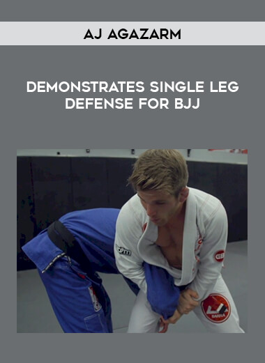 AJ Agazarm Demonstrates Single Leg Defense for BJJ of https://crabaca.store/