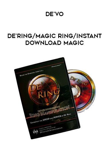 De'vo - De'Ring/magic ring/instant download magic of https://crabaca.store/