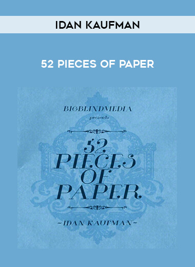 Idan Kaufman - 52 Pieces Of Paper of https://crabaca.store/