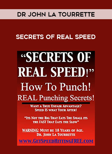 Dr John La Tourrette - Secrets of Real Speed of https://crabaca.store/