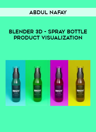 Blender 3D - Spray bottle Product Visualization by Abdul Nafay of https://crabaca.store/