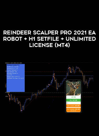 Reindeer Scalper Pro 2021 EA Robot + H1 SetFile +Unlimited License (MT4) of https://crabaca.store/