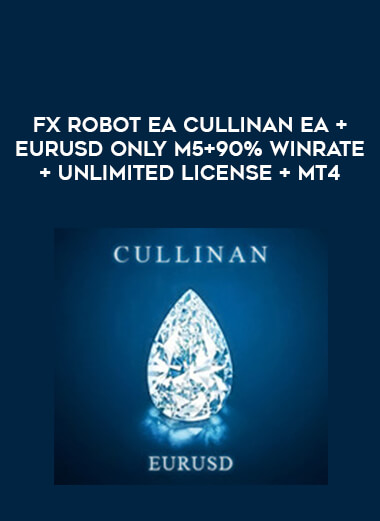 Fx Robot EA Cullinan EA + EURUSD ONLY M5+90% WINRATE+ Unlimited License + MT4 of https://crabaca.store/