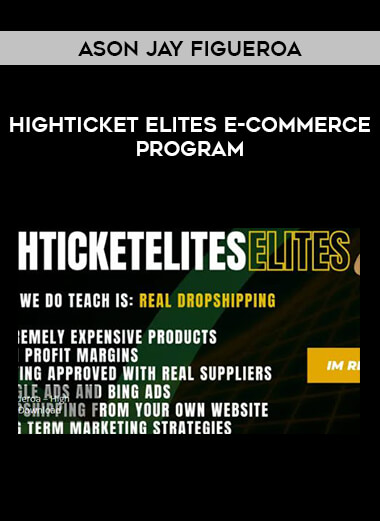 Ason Jay Figueroa - HighTicket Elites E-commerce Program of https://crabaca.store/