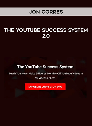 Jon Corres - The YouTube Success System 2.0 of https://crabaca.store/