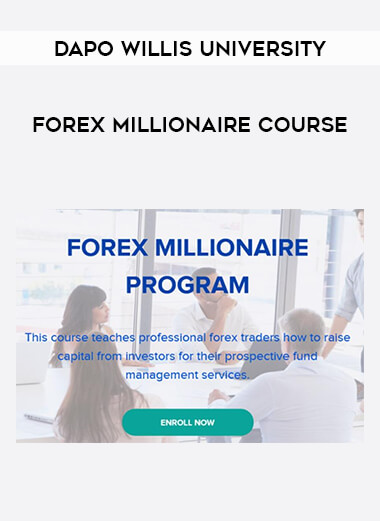 Dapo Willis University - Forex Millionaire Course of https://crabaca.store/