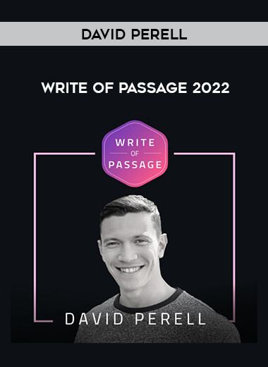 David Perell - Write of Passage 2022 of https://crabaca.store/