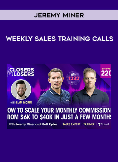 Jeremy Miner - Weekly Sales Training Calls of https://crabaca.store/